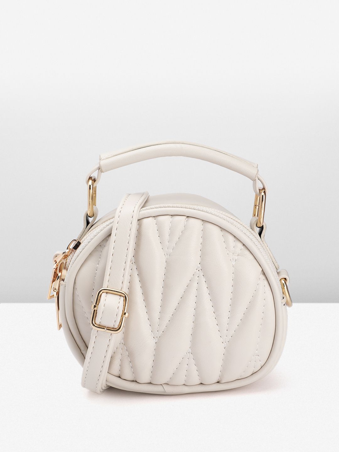 DressBerry Quilted Handheld Bag with Detachable Sling Strap