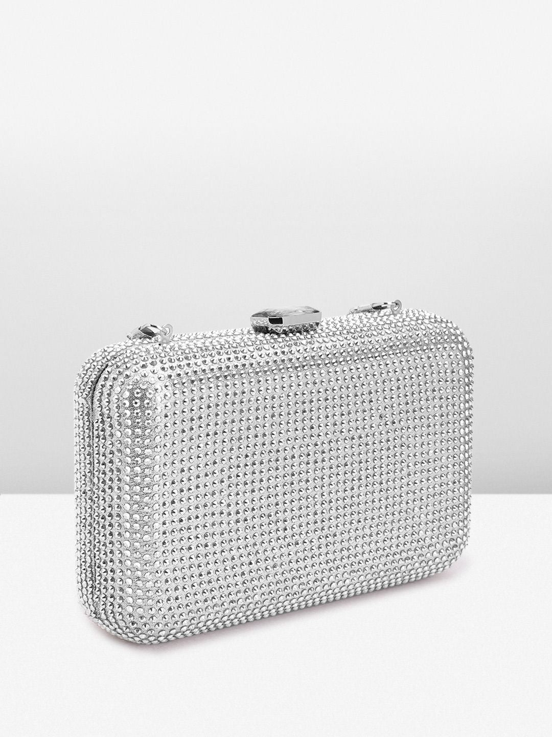Lino Perros Stone Embellished Box Clutch