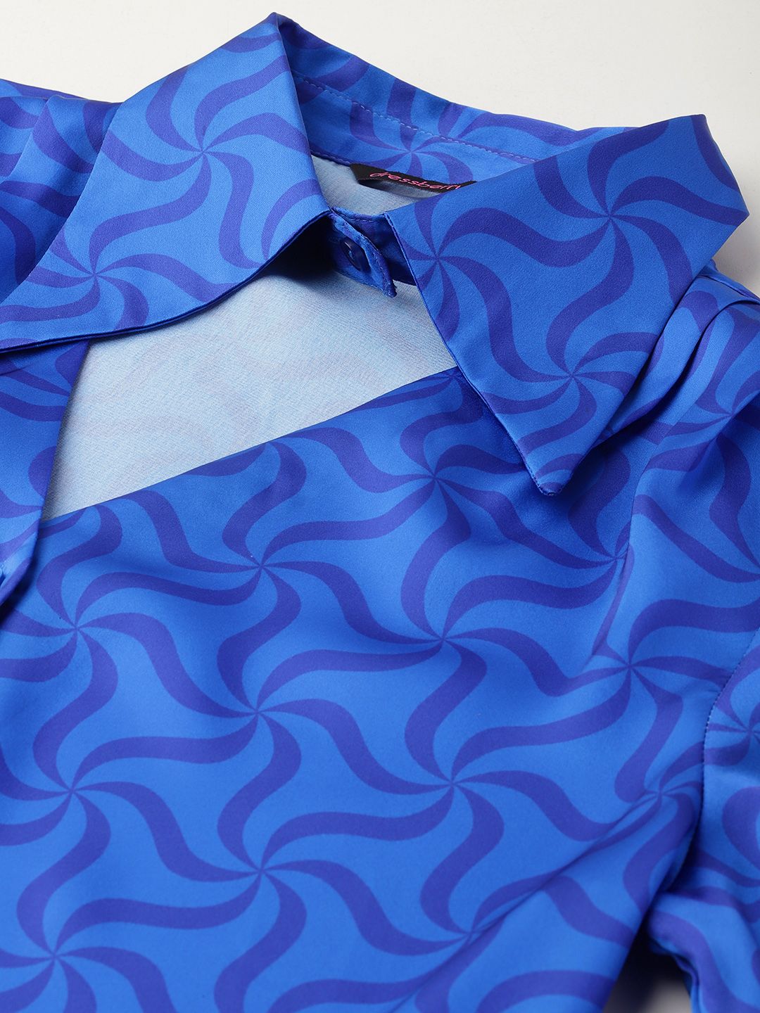 DressBerry Abstract Madness The 70s Edit Shirt Style Top