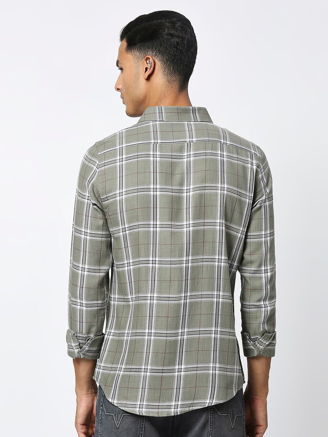Being Human Slim Fit Tartan Checks Casual Shirt