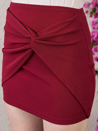 Berrylush Women High Rise Straight Mini Skirt