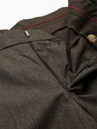Raymond Men Checked Slim Fit Formal Trousers
