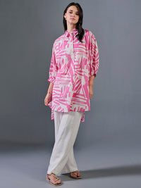 AND Floral Print Cotton Empire Top