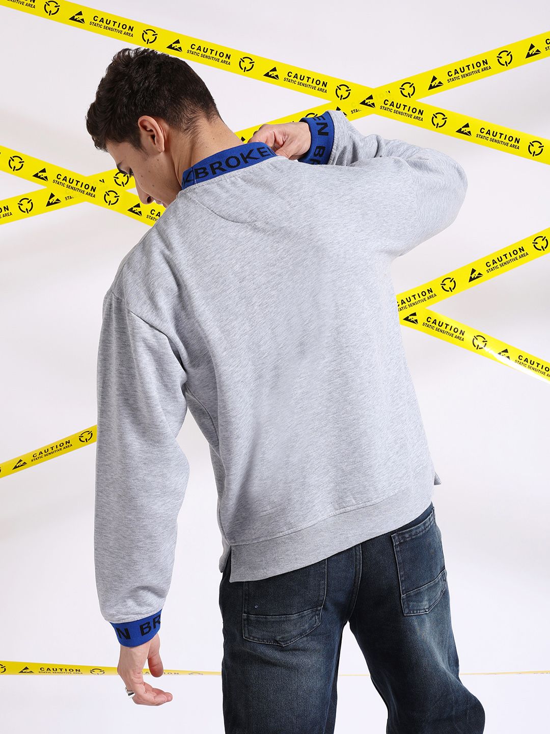The Indian Garage Co Typography Printed Pullover Sweatshirt