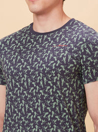 Being Human Conversational Printed Pure Cotton Round Neck Casual T-shirt