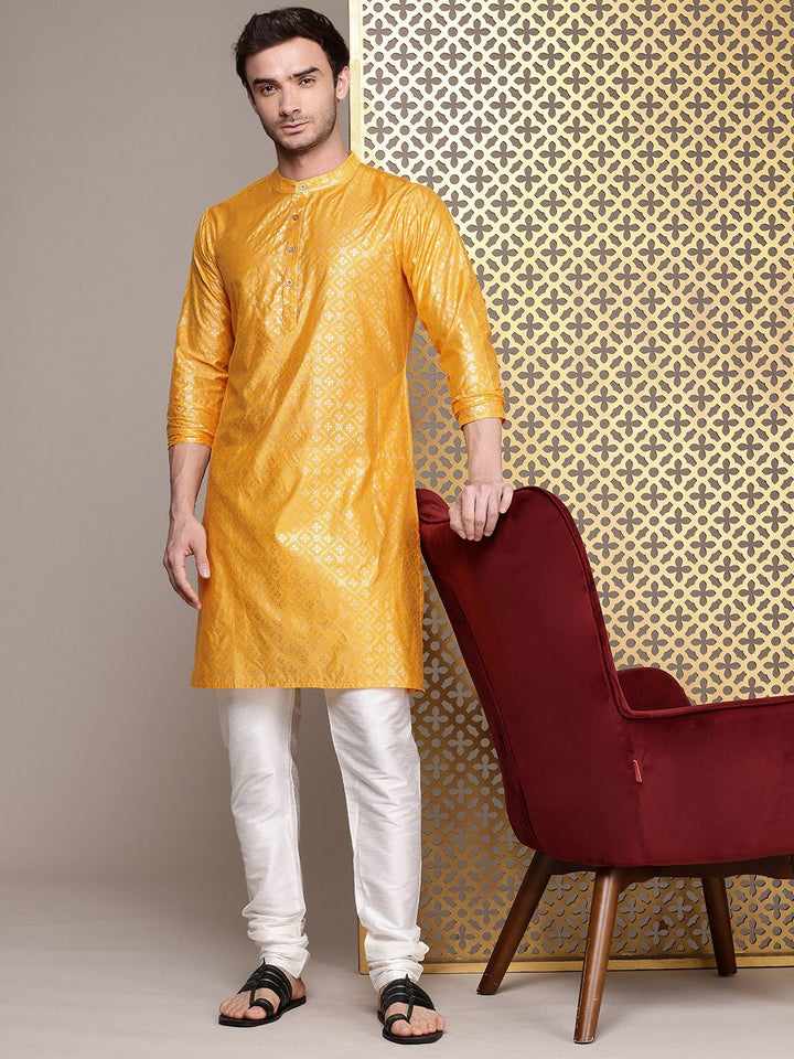 House of Pataudi Geometric Printed Jashn Kurta
