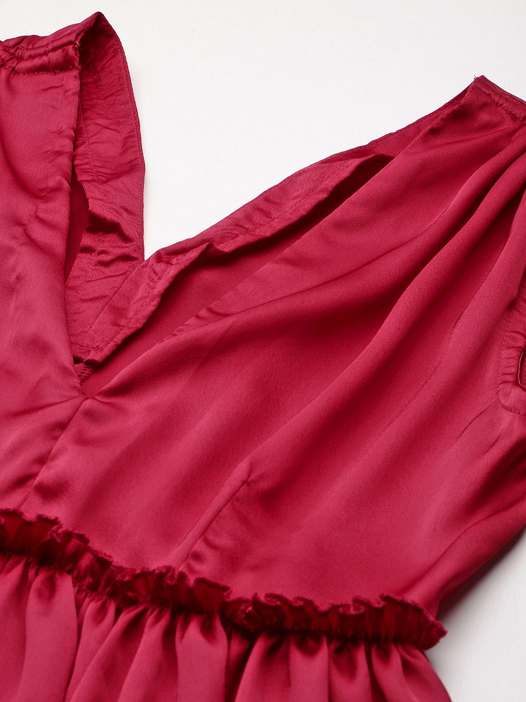 all about you Satin-Finish Cinched Waist Top