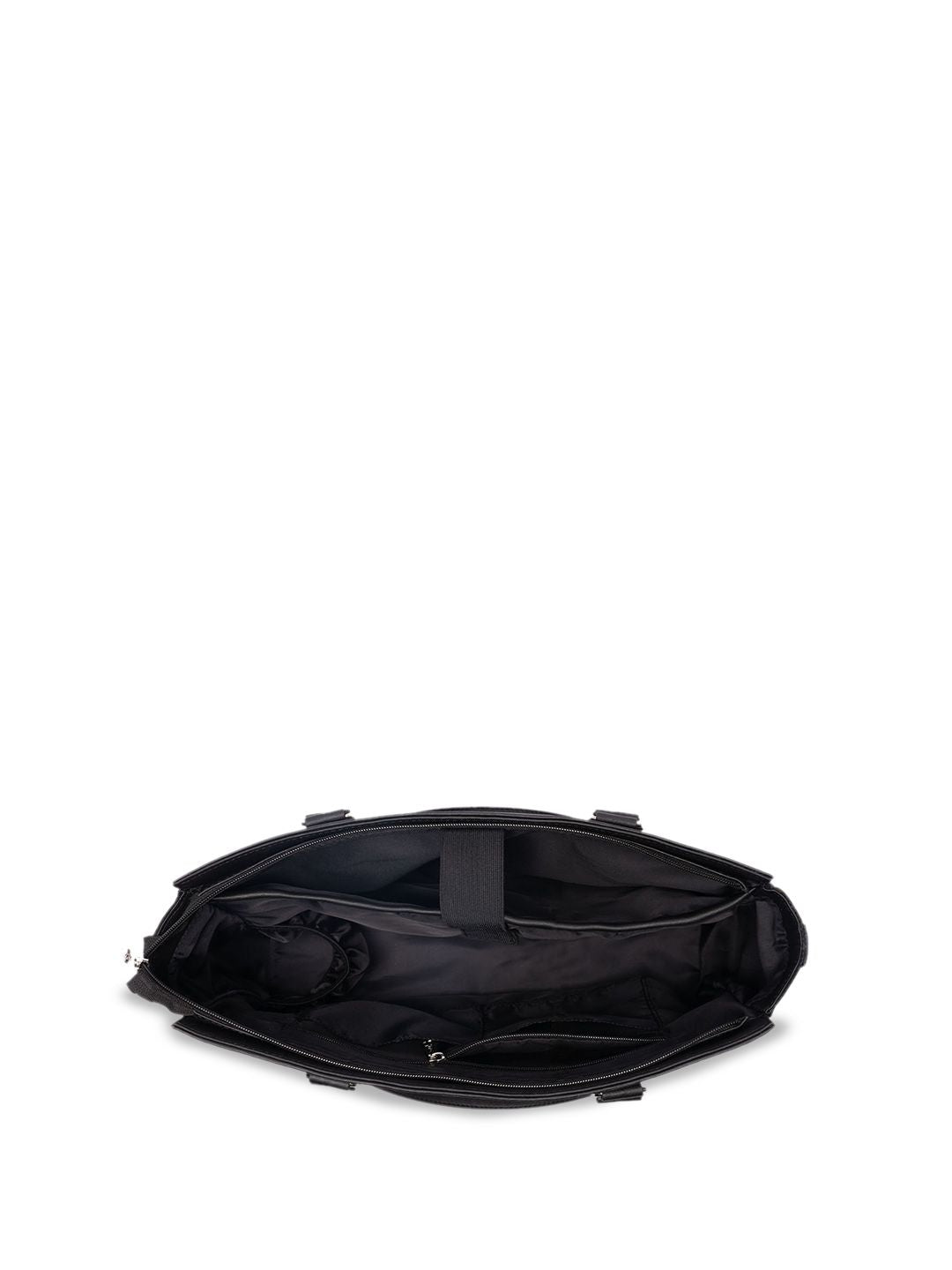ZOUK Floral Printed Structured Jute Shoulder Bag-Upto 14"