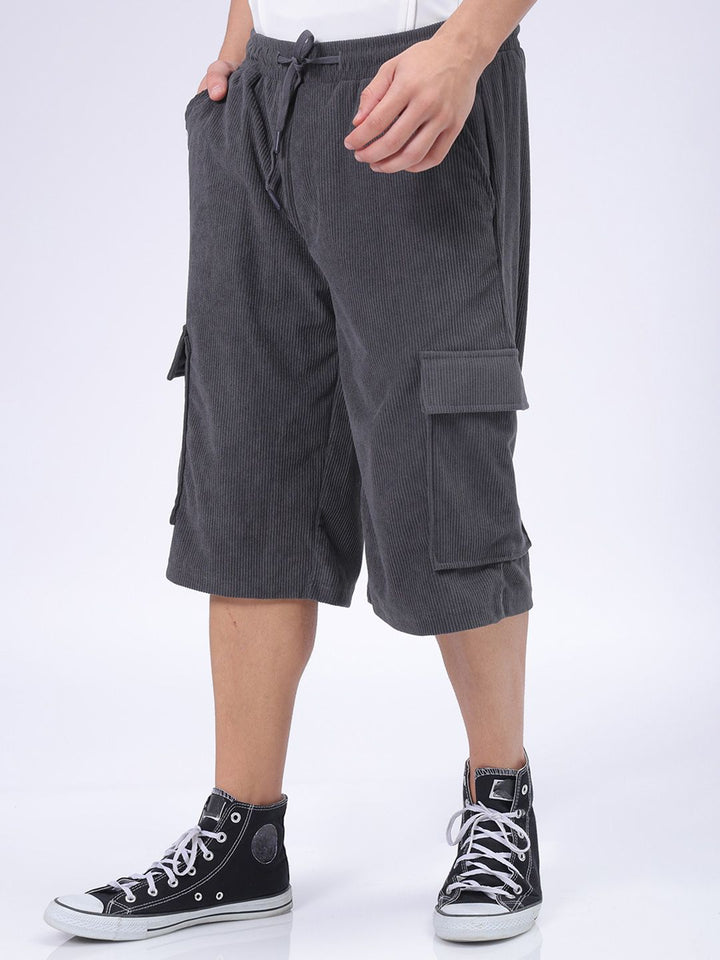 The Indian Garage Co Men Loose Fit Cargo Shorts