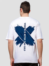 ADRO Men Typography Lengan Panjang Applique T-shirt