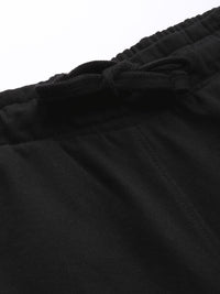 The Indian Garage Co Men Black Solid Pleated Detail Joggers