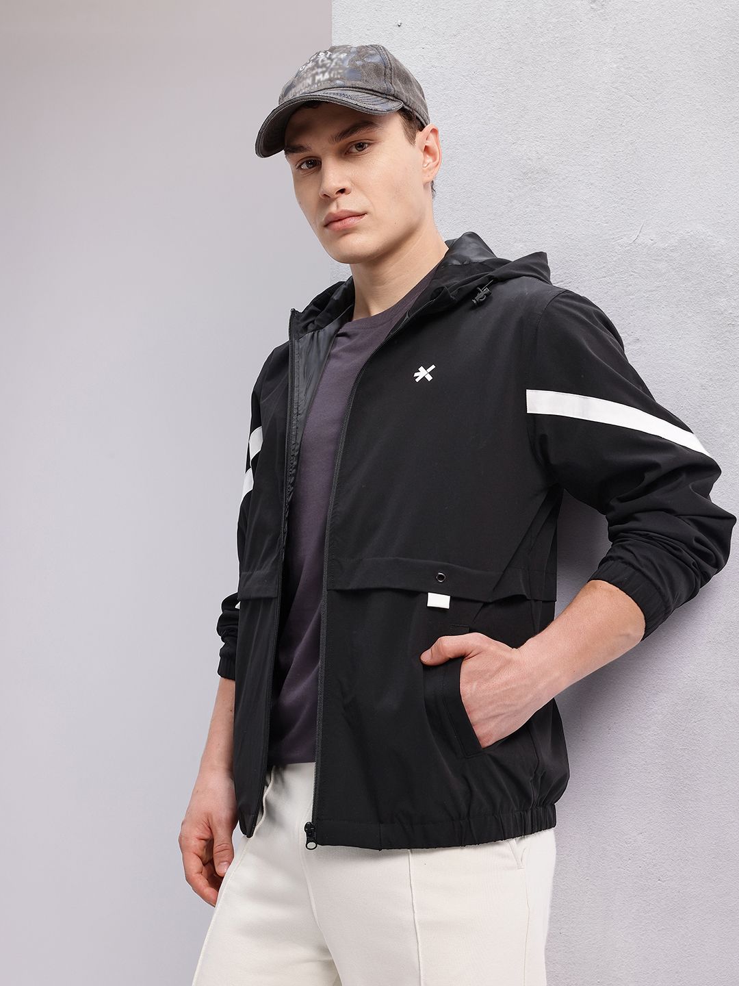 HRX by Hrithik Roshan Rapid-Dry Hooded Lifestyle Sporty Jacket