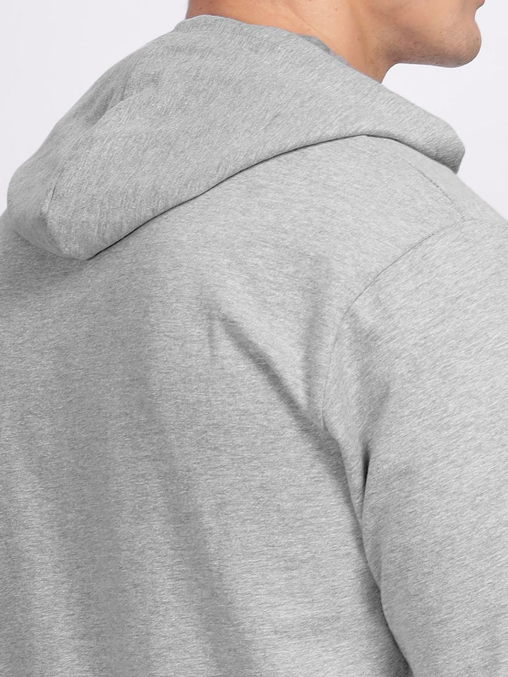 ADRO Men Printed Hooded Pullover Sweatshirt