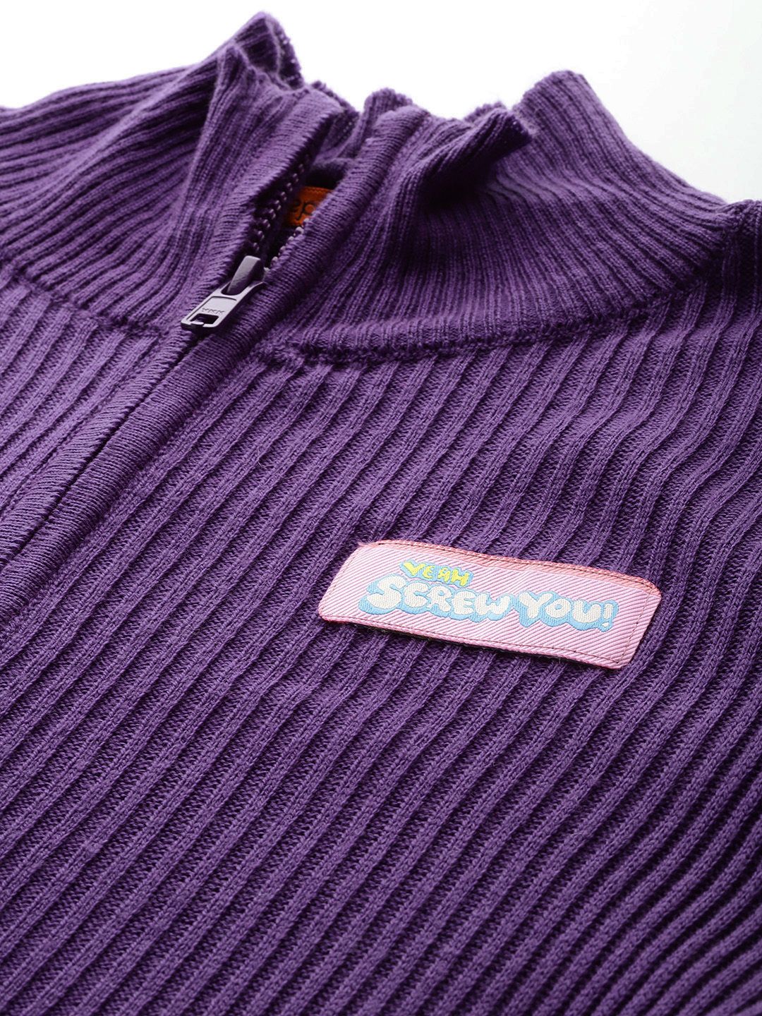DressBerry Women Ribbed Acrylic Cardigan