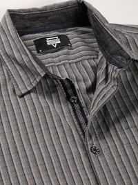 Thomas Scott Classic Slim Fit Vertical Striped Pure Cotton Casual Shirt