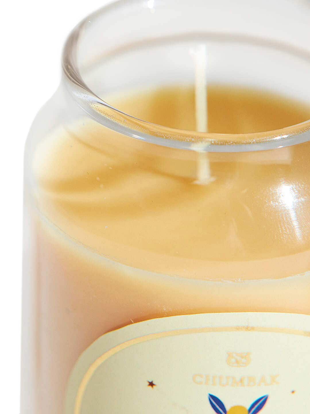 Chumbak Orange & Green Printed Jar Candle