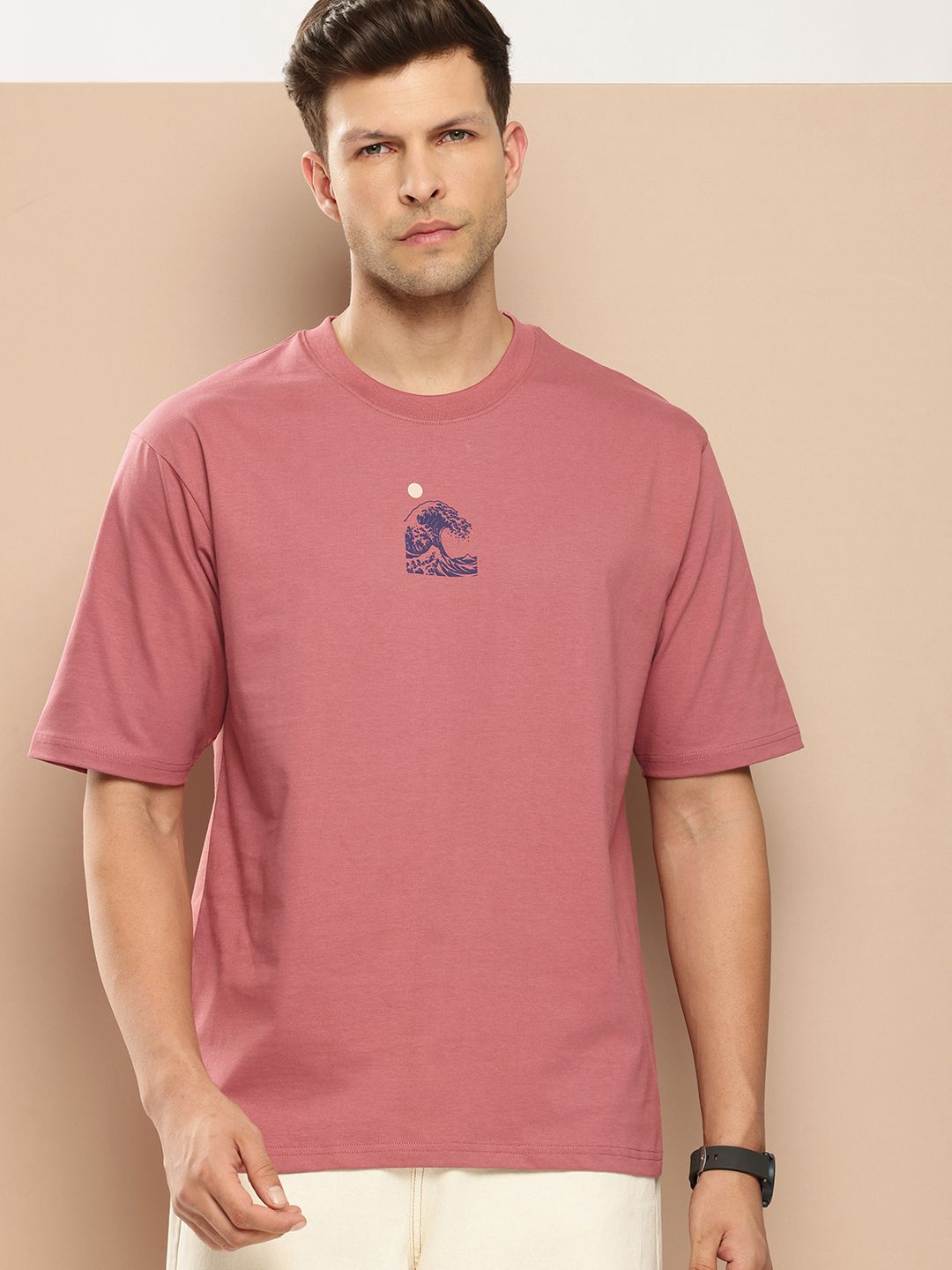 Difference of Opinion Men Printed Pure Cotton T-shirt