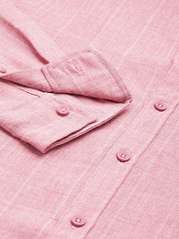 The Indian Garage Co Slim Fit Vertical Striped Casual Shirt