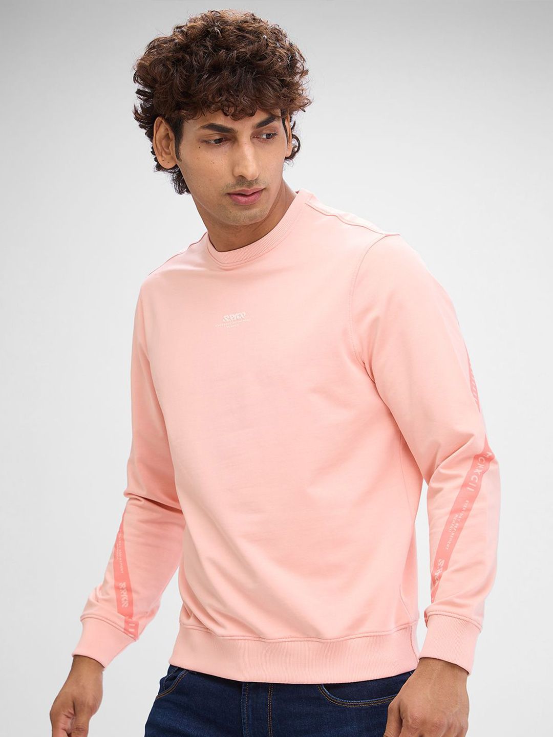 SPYKAR Men Solid Hooded Sweatshirt