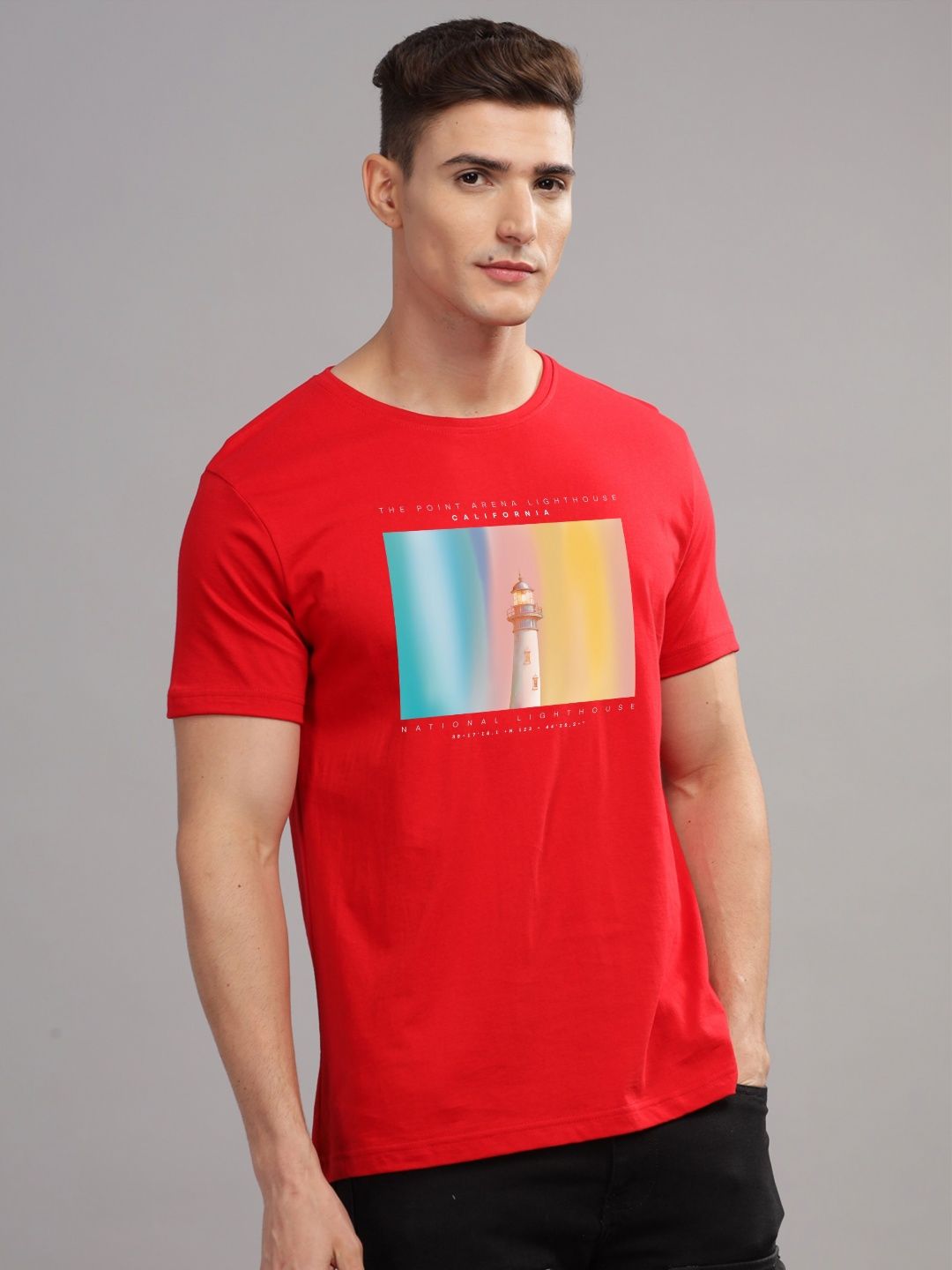 ADRO Men Printed T-shirt