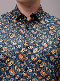 The Indian Garage Co Men Slim Fit Floral Opaque Printed Casual Shirt