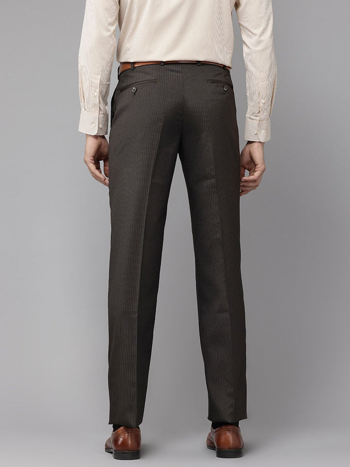 Park Avenue Men Striped Formal Trousers