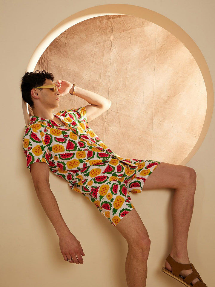 DENNISON The Vacay Mode Printed Shirt & Shorts