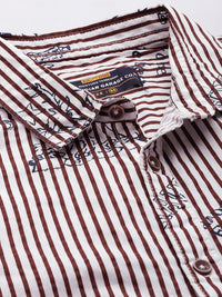 The Indian Garage Co Men Striped Casual Shirt