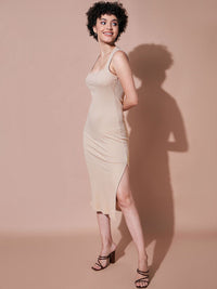 SASSAFRAS BASICS Sheath Midi Dress