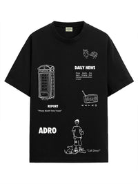 ADRO Men Printed T-shirt