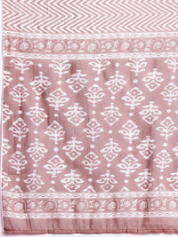 Anouk Floral Printed Pure Cotton Kurta With Trousers & Dupatta