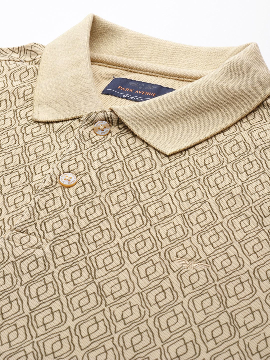 Park Avenue Printed Polo Collar T-shirt