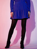 STREET 9 Self-Design A-Line Mini Skirt