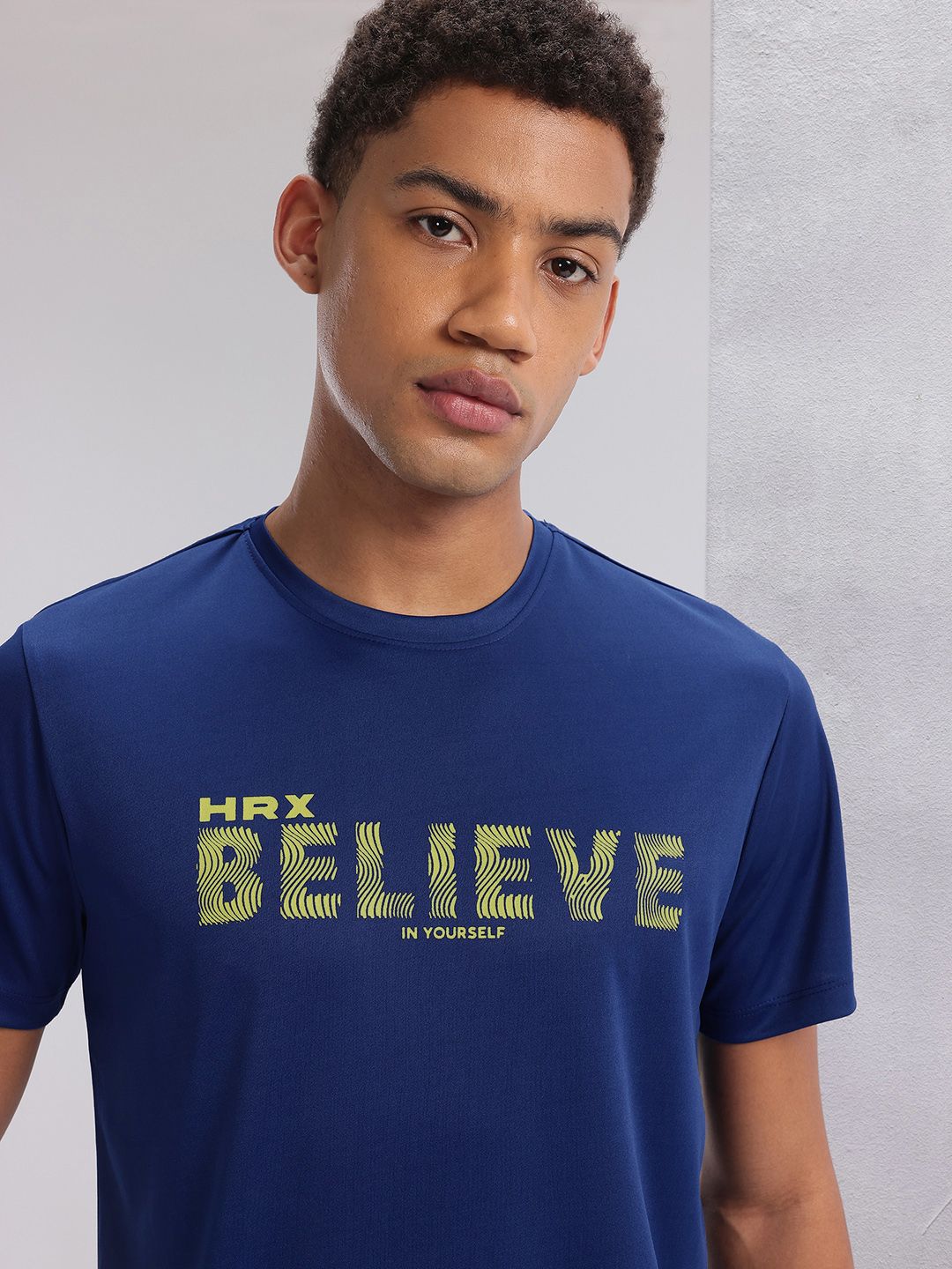 HRX by Hrithik Roshan Men Typography Printed Training T-shirt