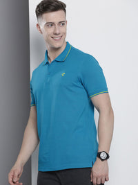The Indian Garage Co Men Solid Polo Collar T-shirt