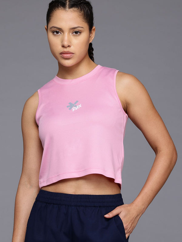 HRX by Hrithik Roshan Brand Logo Print Rapid-Dry Running T-shirt