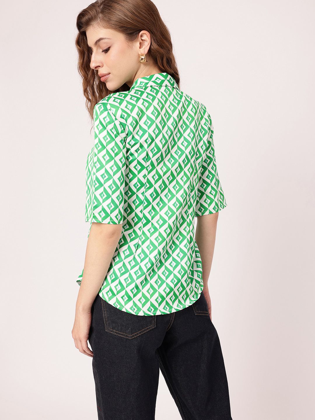 DressBerry Shape-Shifting Style Printed Shirt