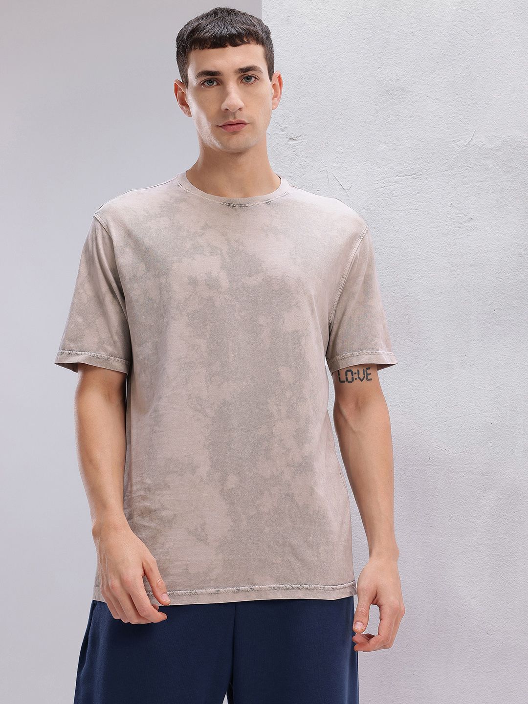 HRX by Hrithik Roshan Washed Pure Cotton Yoga T-shirt