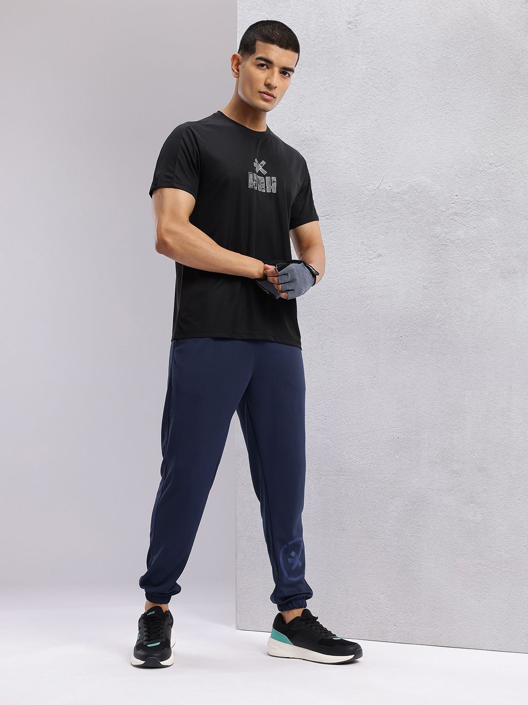 HRX by Hrithik Roshan Men Brand Logo Printed Rapid-Dry Training Joggers