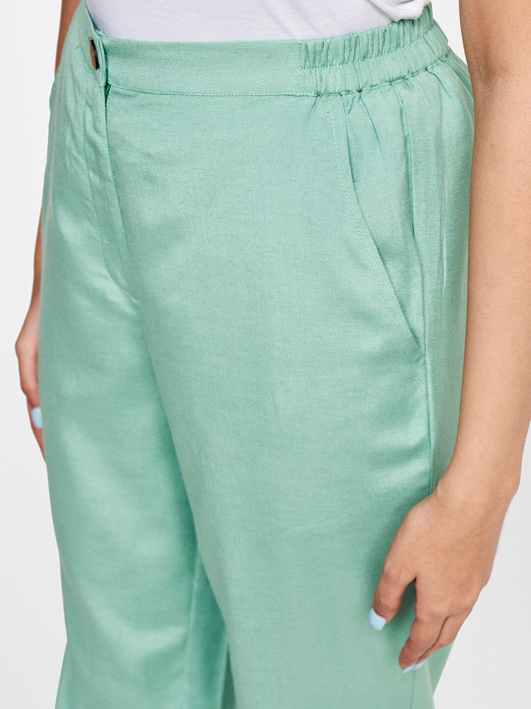 Global Desi Women Straight Fit Trousers
