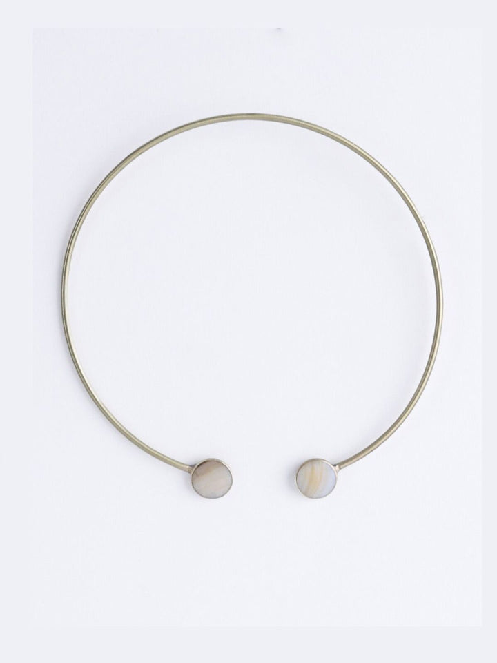 VOGUE PANASH Gold-Plated Mother of Pearl Necklace
