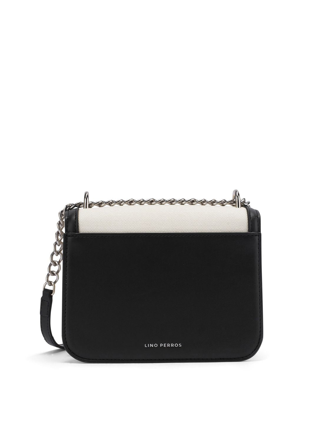 Lino Perros Colourblocked Structured Shoulder Bag With Detachable Sling Strap