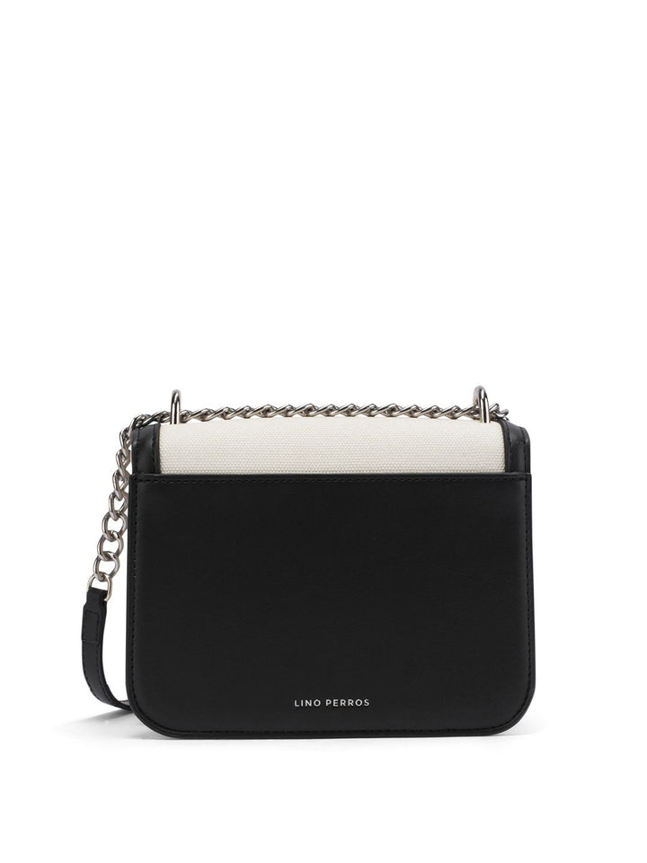 Lino Perros Colourblocked Structured Shoulder Bag With Detachable Sling Strap