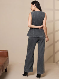 SASSAFRAS worklyf Washed Pure Cotton Vest Top With Trouser