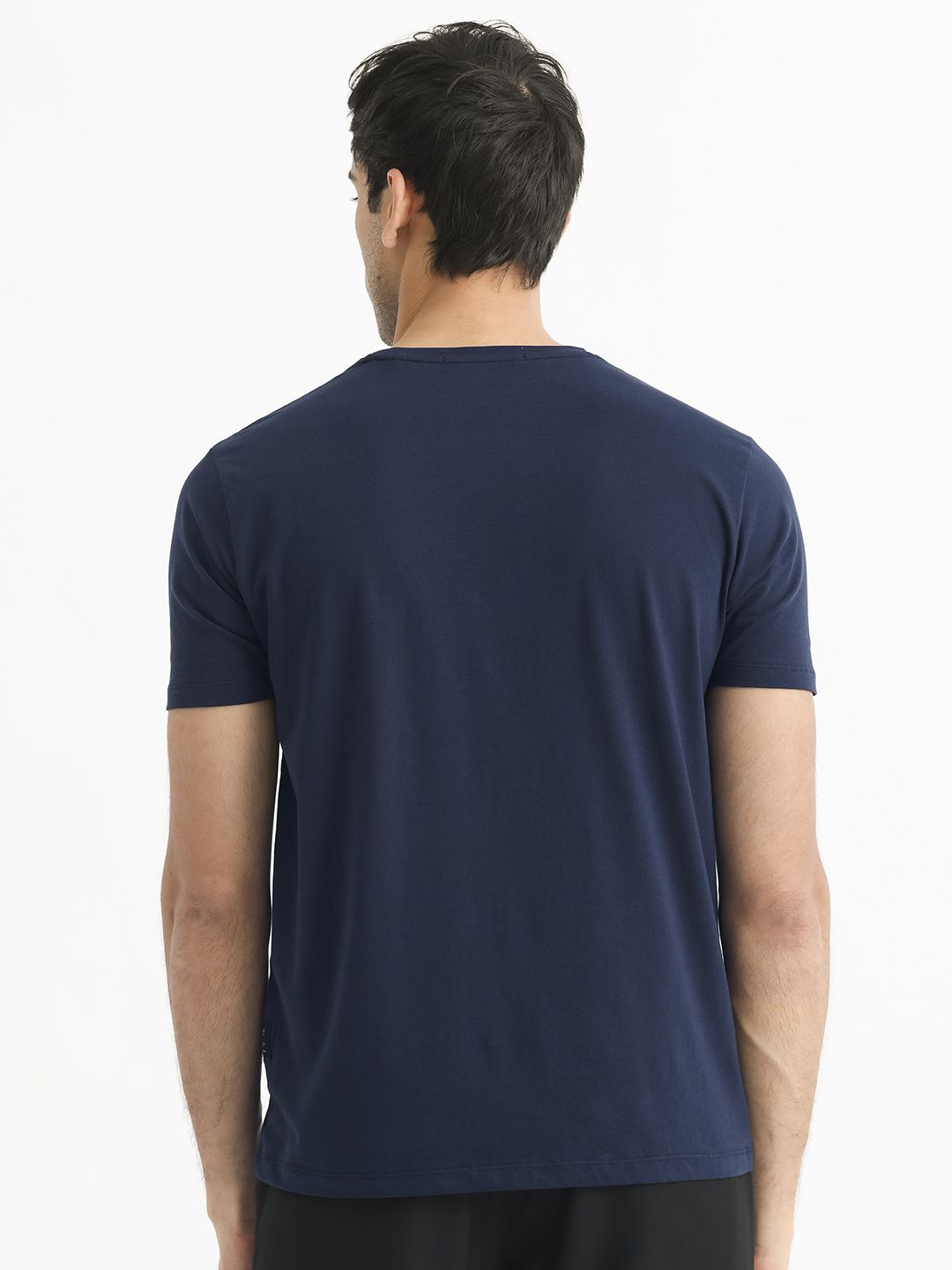RARE RABBIT Men Rings-4 Slim Fit Solid Polo Collar T-Shirt