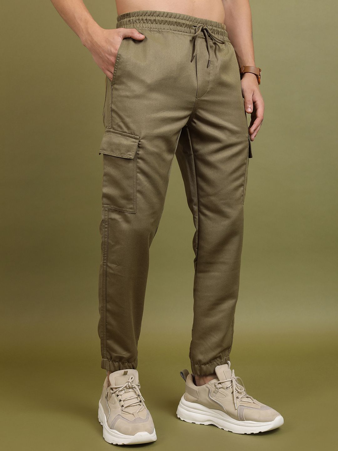HIGHLANDER Men Slim Cargo Jogger Trousers