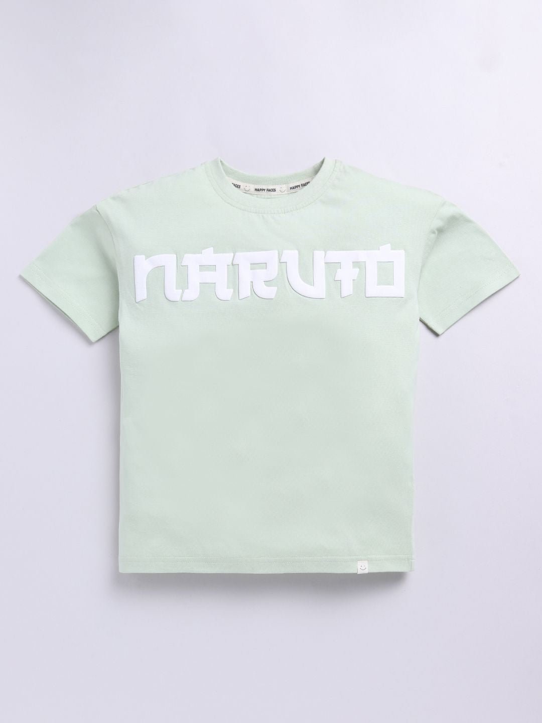 Happy Faces Boys Naruto Print Pure Cotton T-shirt