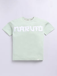 Happy Faces Boys Naruto Print Pure Cotton T-shirt