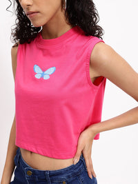 DressBerry Sense Of Freedom Sleeveless Crop T-shirt