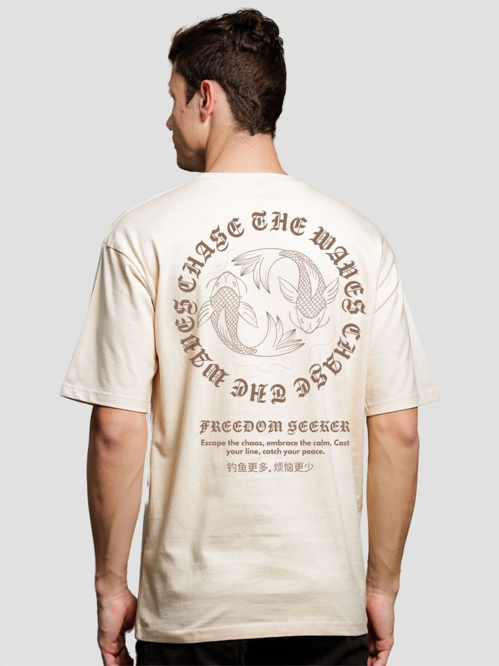 ADRO Men Typography Printed T-shirt